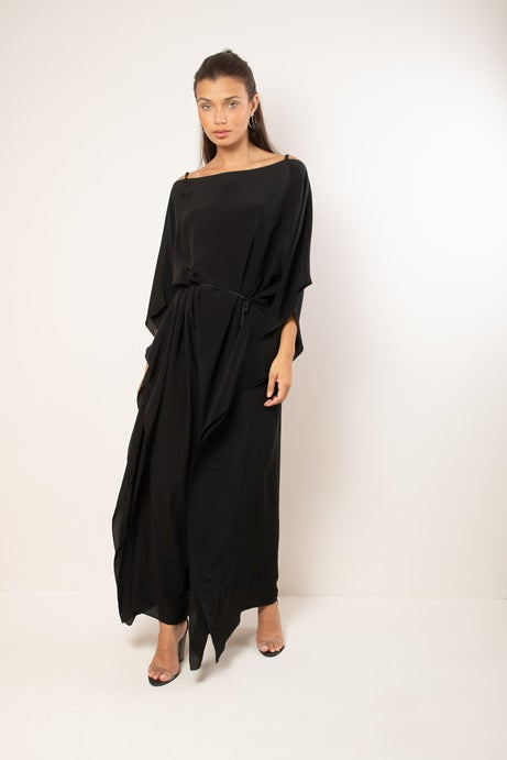 KAFTAN DE JAVA NEGRO LISO