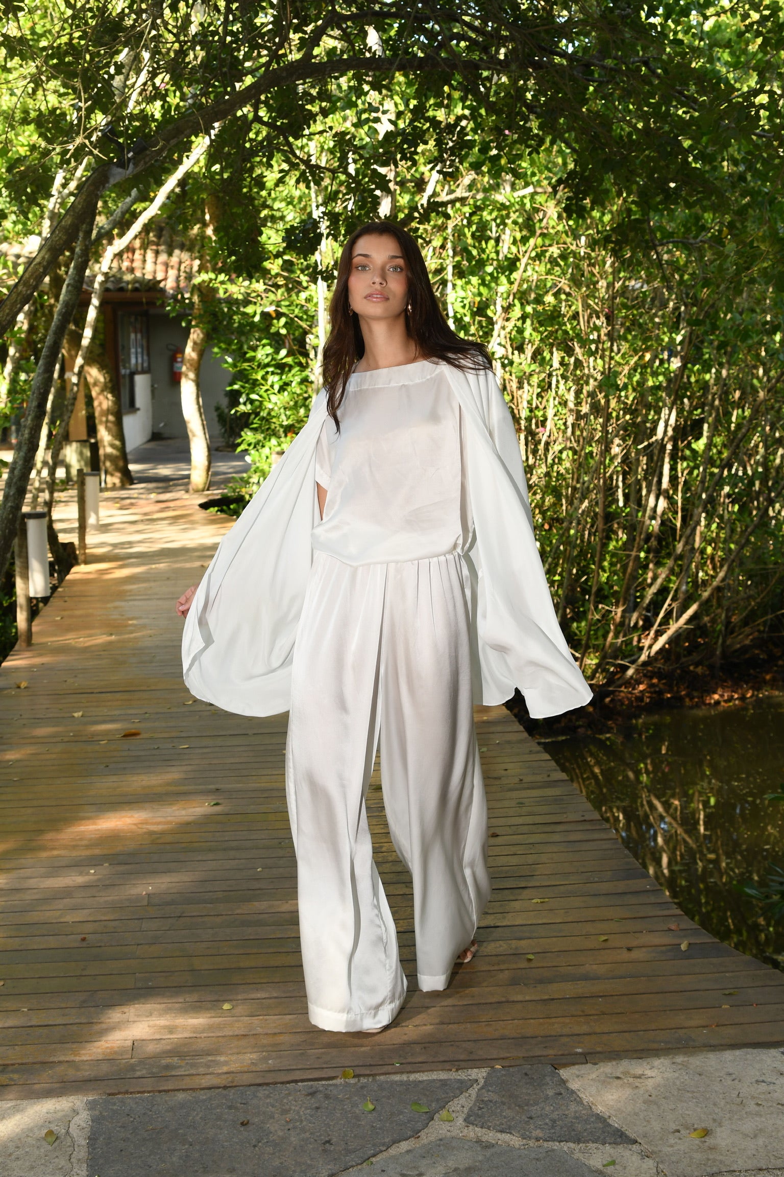 PANTALONES DE SEDA LISO SORRENTO