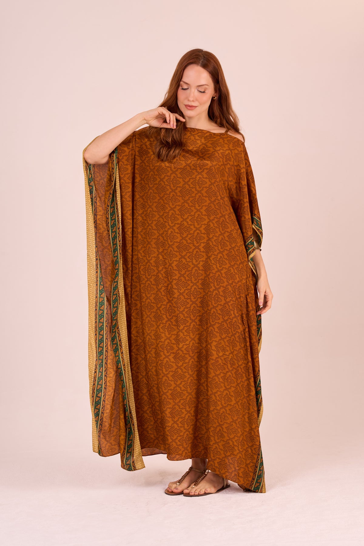 KAFTAN JAVA SEDA TERRA E VERDE