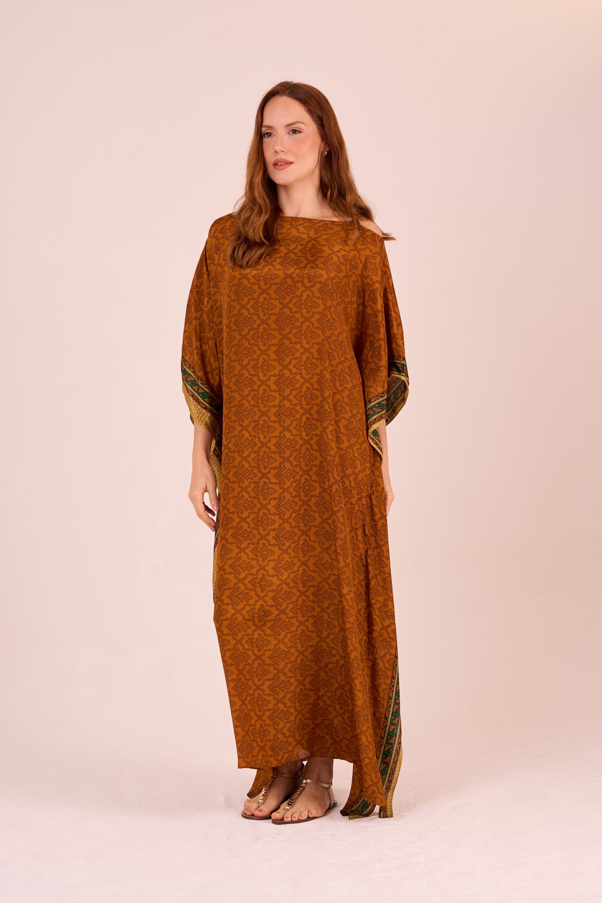 KAFTAN JAVA SEDA TERRA E VERDE