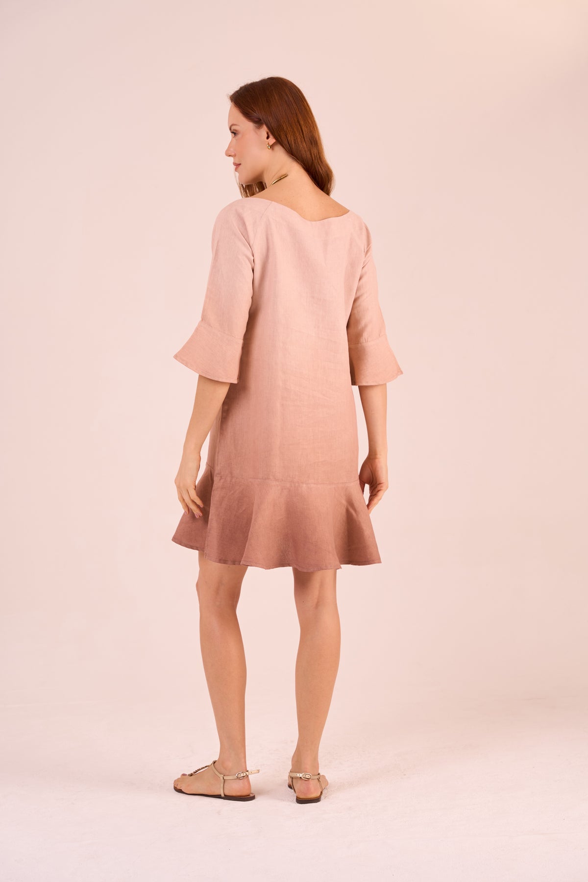 VESTIDO MARLUCE LINHO DEGRADÊ