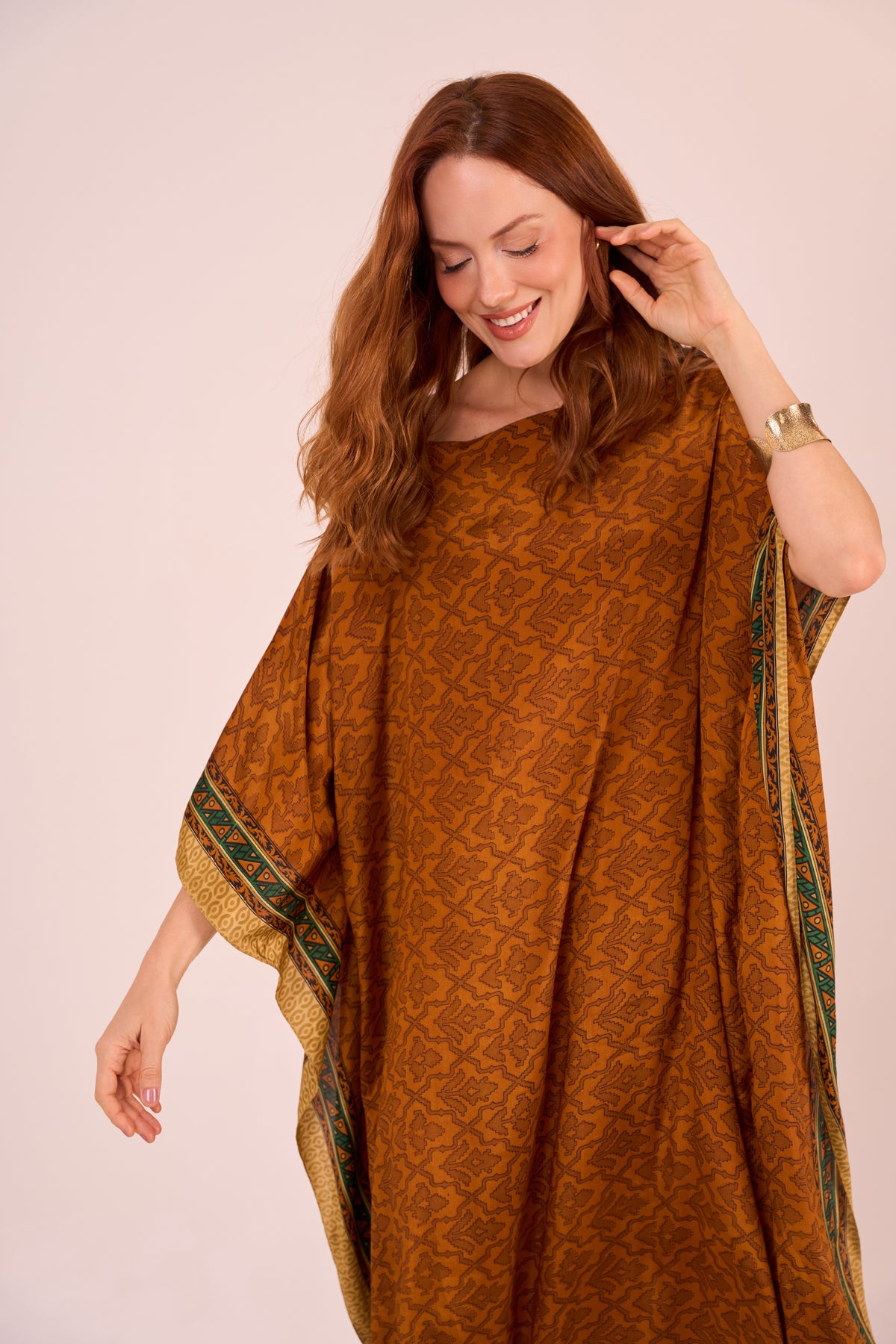 KAFTAN JAVA SEDA TERRA E VERDE