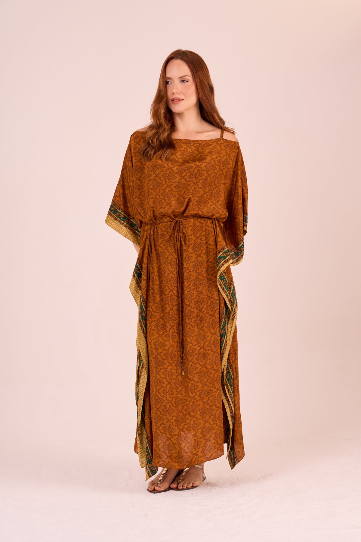 KAFTAN JAVA SEDA TERRA E VERDE