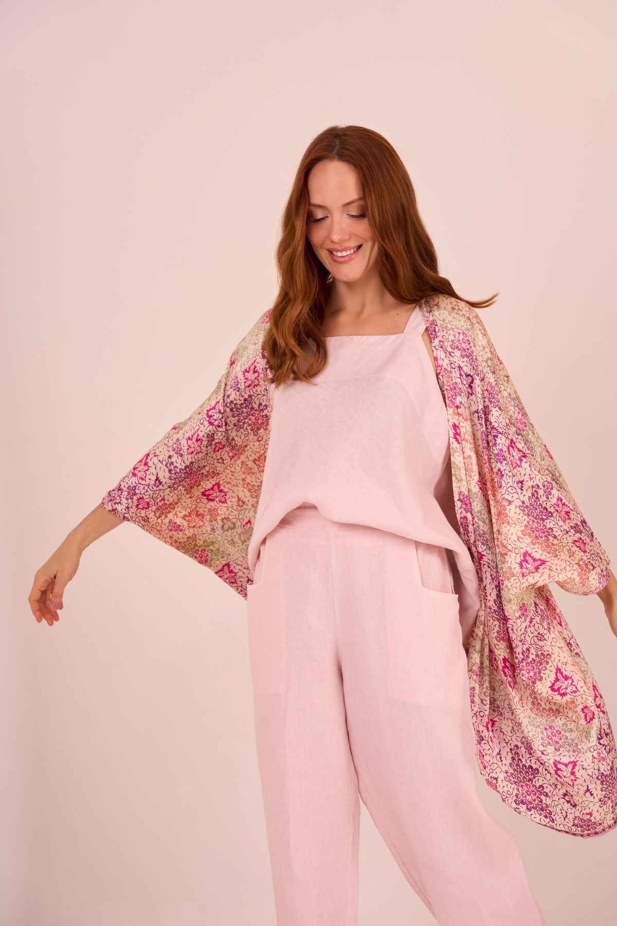KIMONO TAJ ROSA