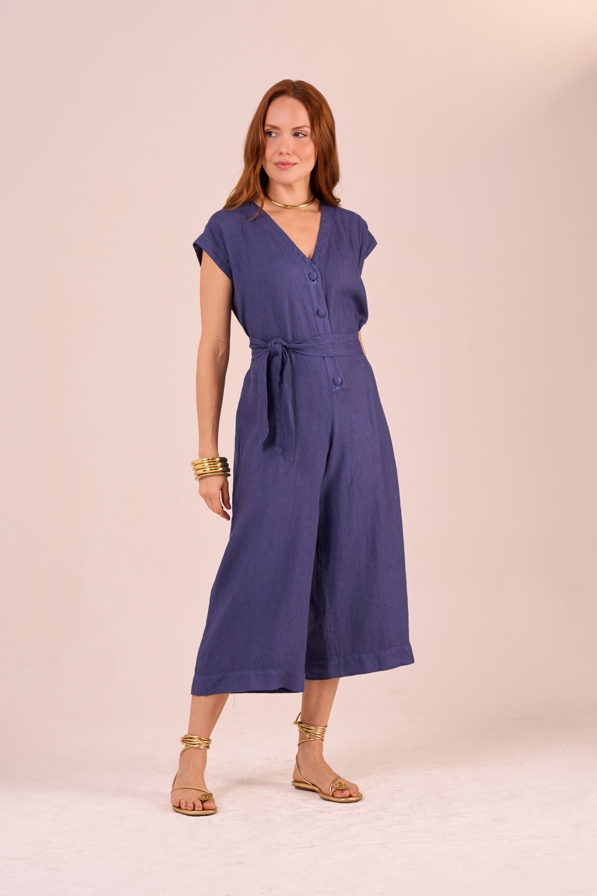 NIGGEN LINEN JUMPSUIT