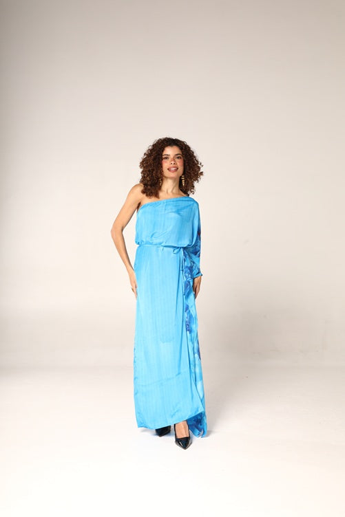 KAFTAN RHODES LONGO AZUL CLARO