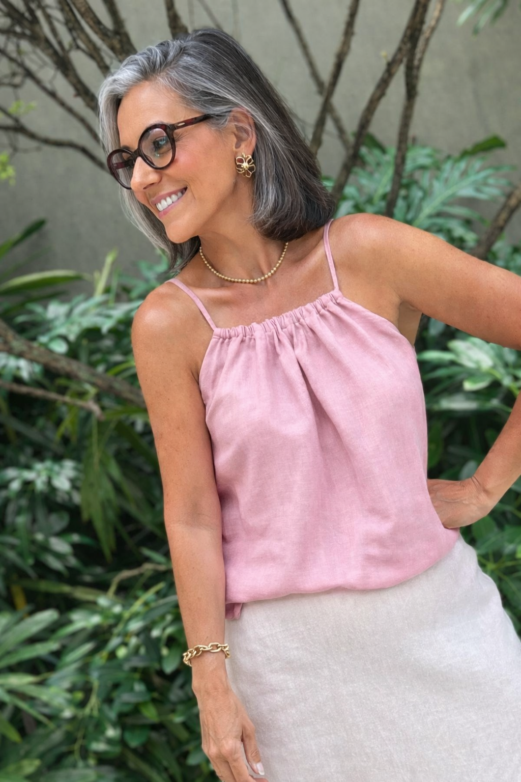 SUMATRA LINEN BLOUSE