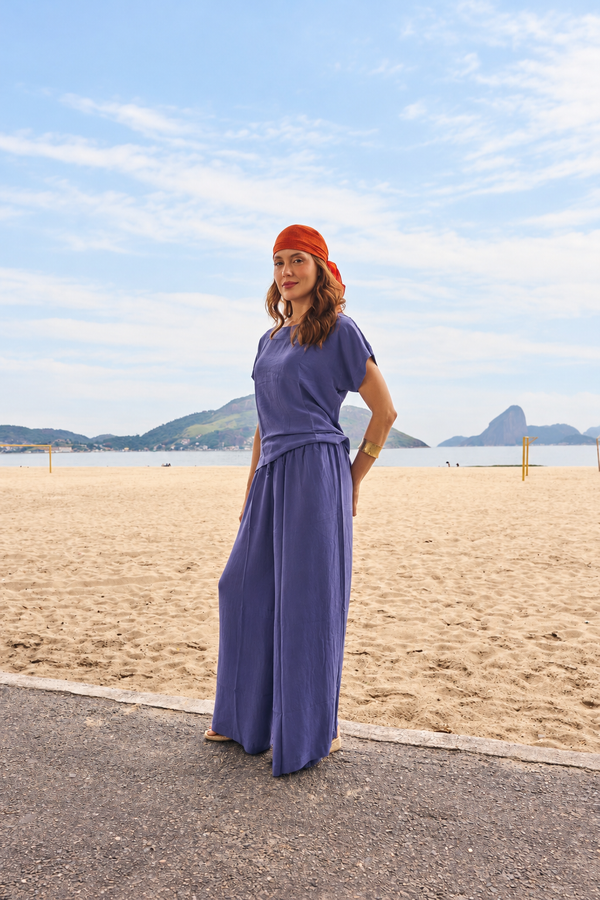CARTAGENA PLAIN SILK BLOUSE