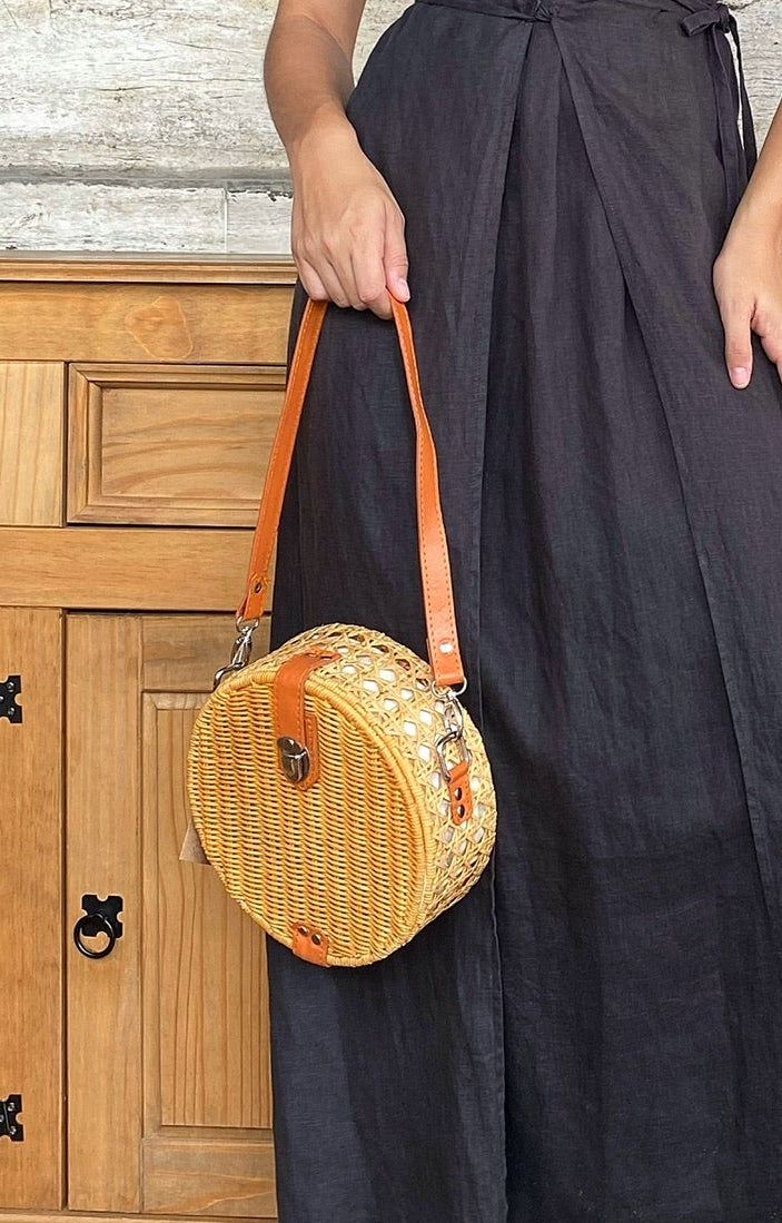 BOLSA DE MIMBRE DE MADAGASCAR
