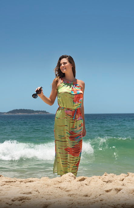 VESTIDO SUMATRA SEDA COLORS