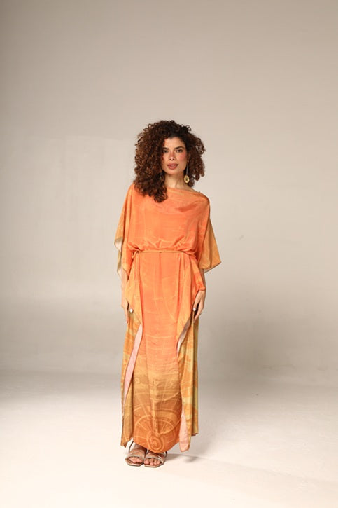 KAFTAN JAVA DEGRADÊ LARANJA
