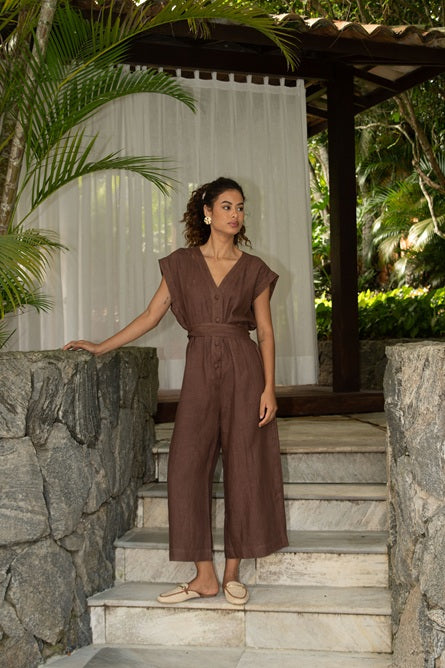 NIGGEN LINEN JUMPSUIT
