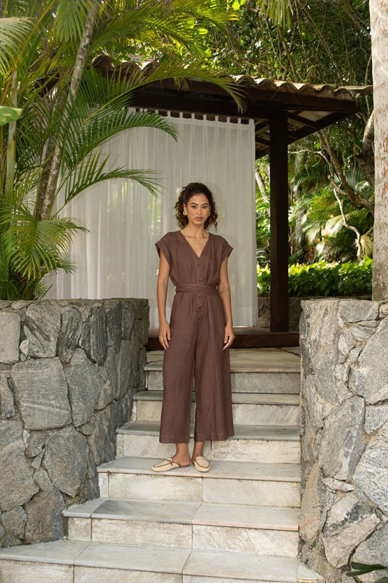 NIGGEN LINEN JUMPSUIT