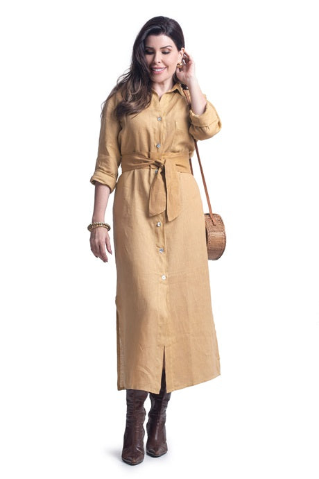 CHEMISE FLORENÇA LINHO LONGA LISA SALE