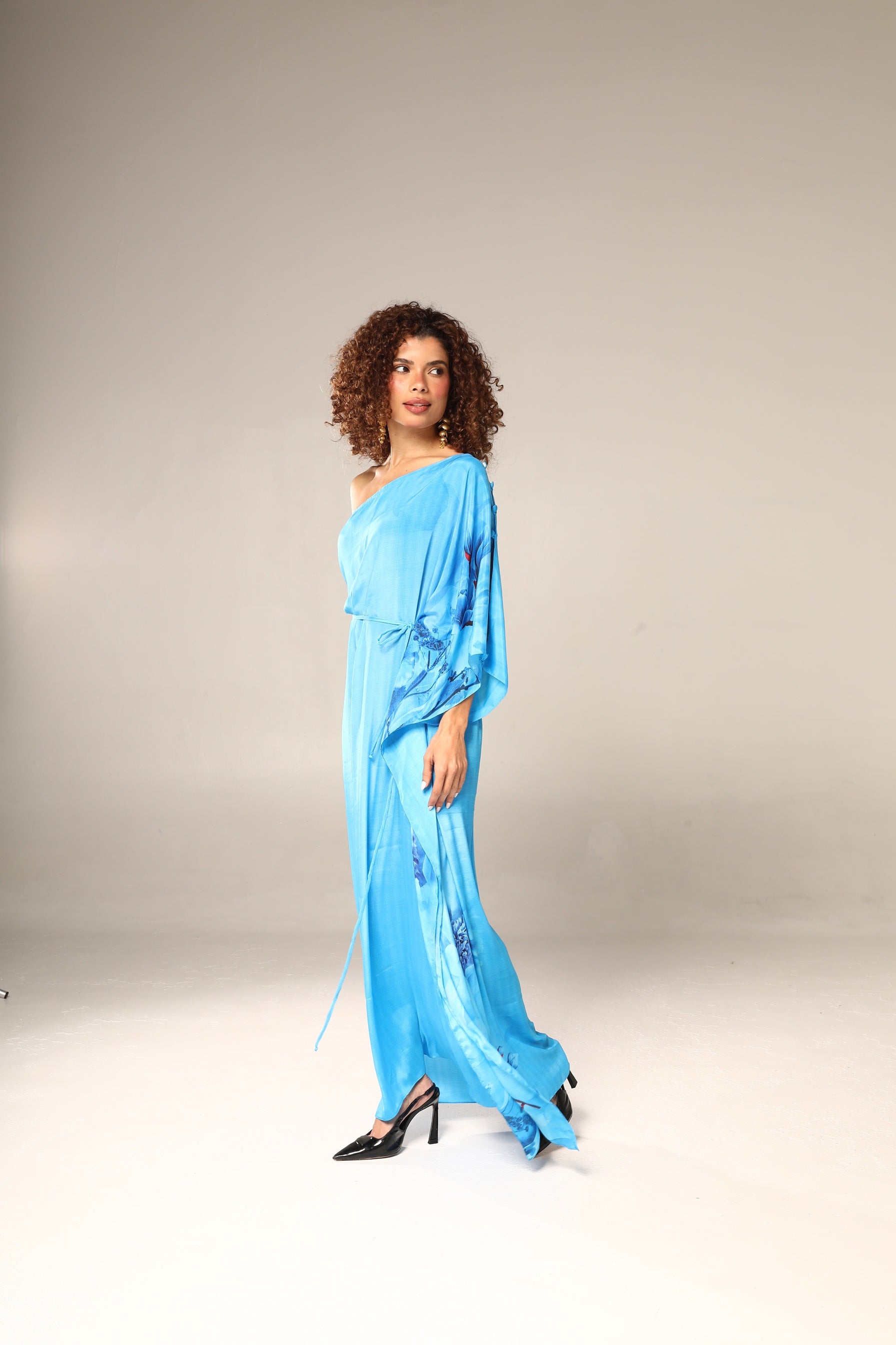 KAFTAN RHODES LONGO AZUL CLARO