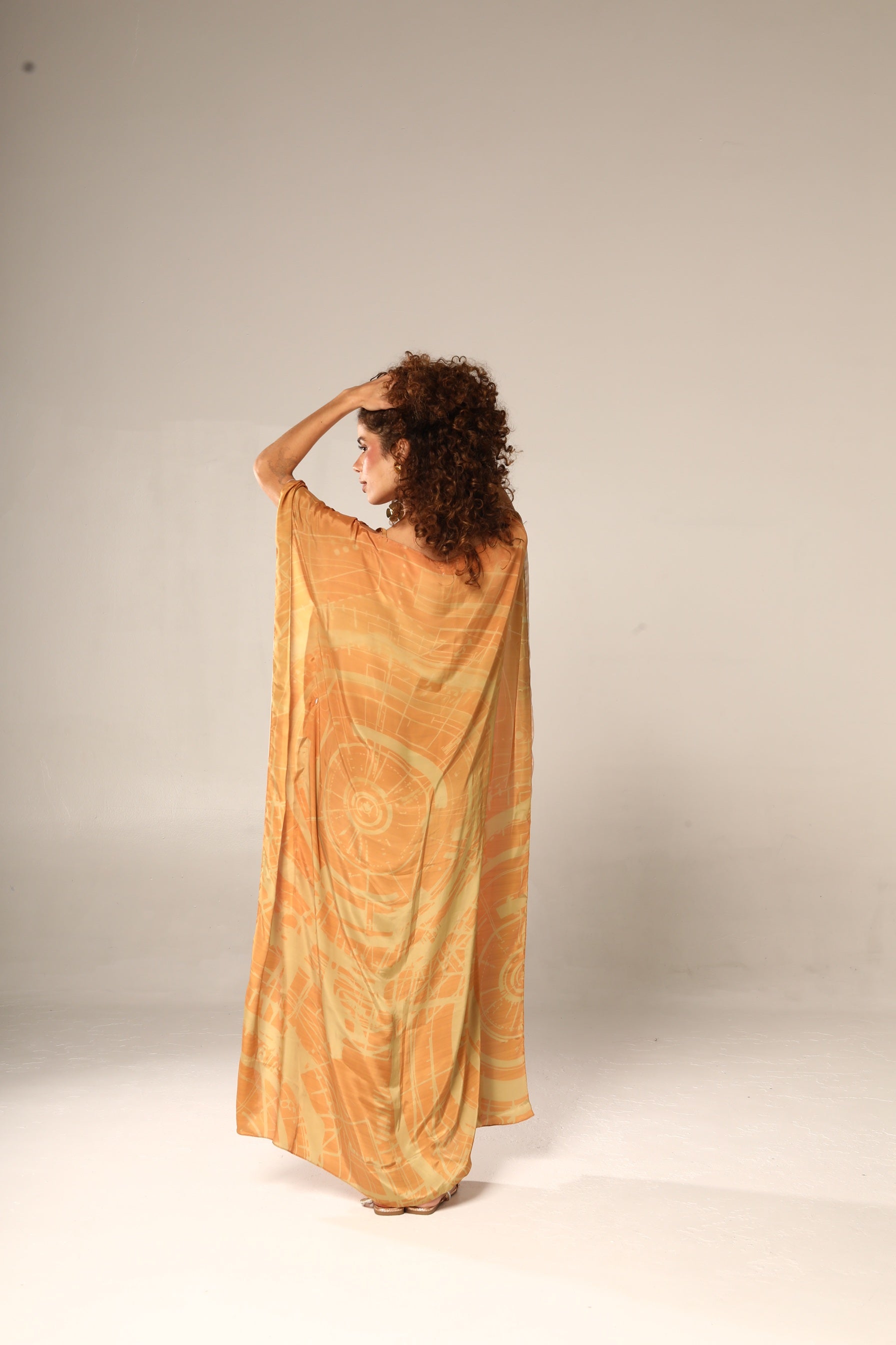 KAFTAN JAVA DEGRADÊ LARANJA