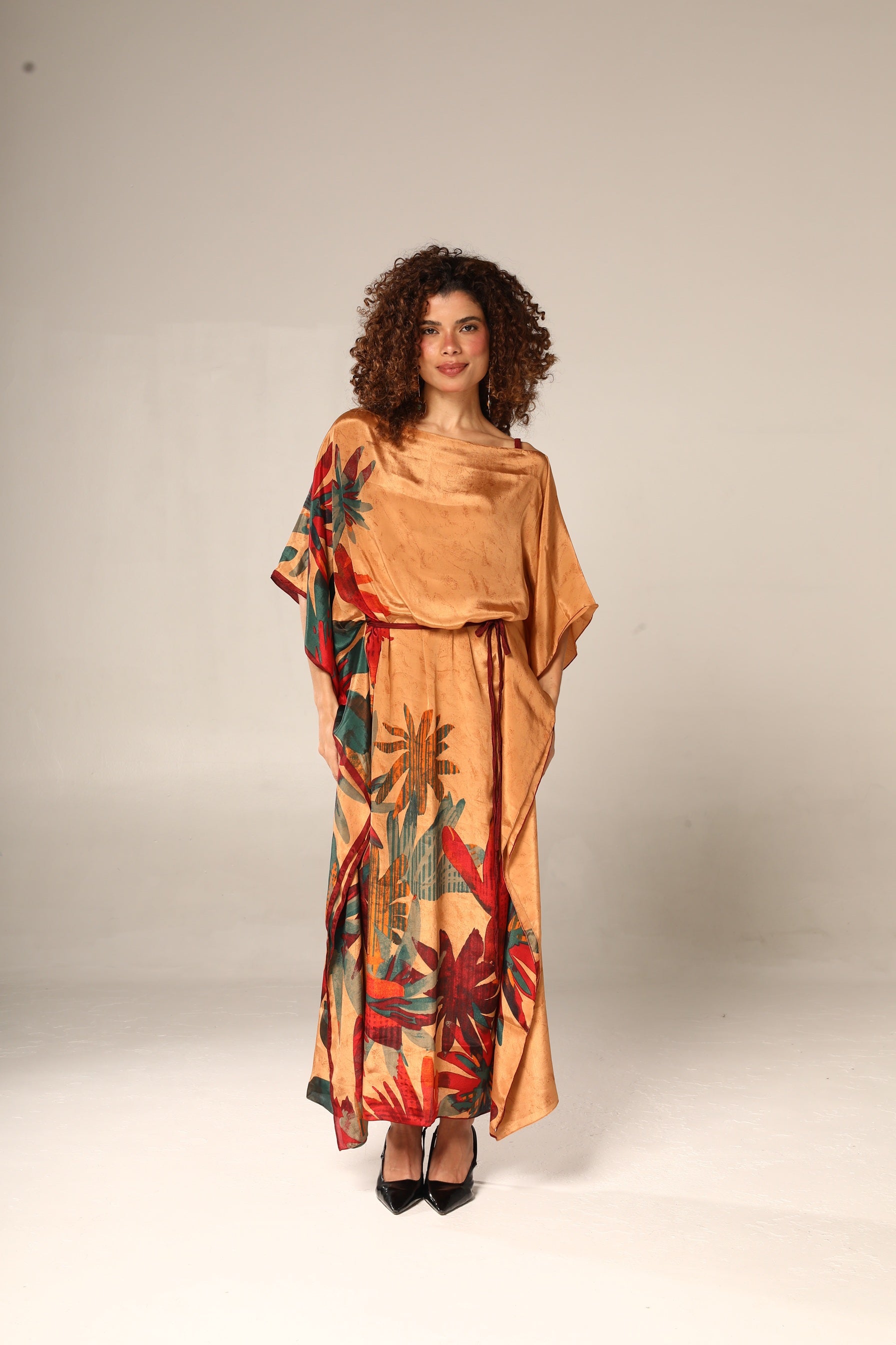 KAFTAN JAVA LARANJA FOLHAS
