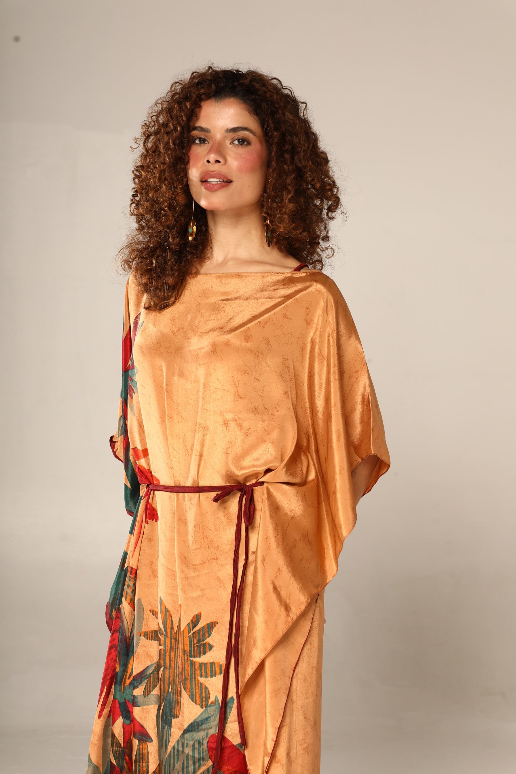 KAFTAN JAVA LARANJA FOLHAS