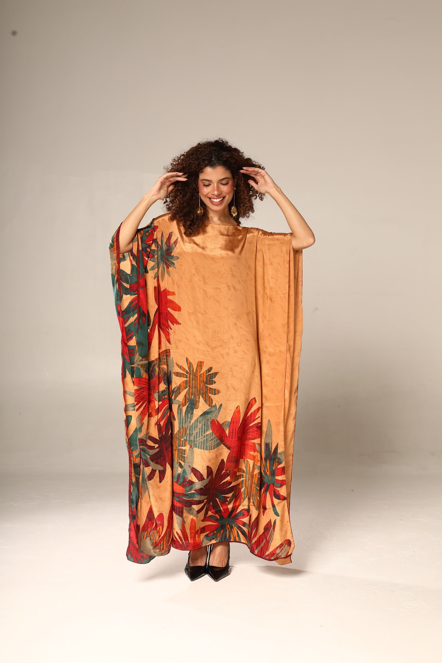 KAFTAN JAVA LARANJA FOLHAS