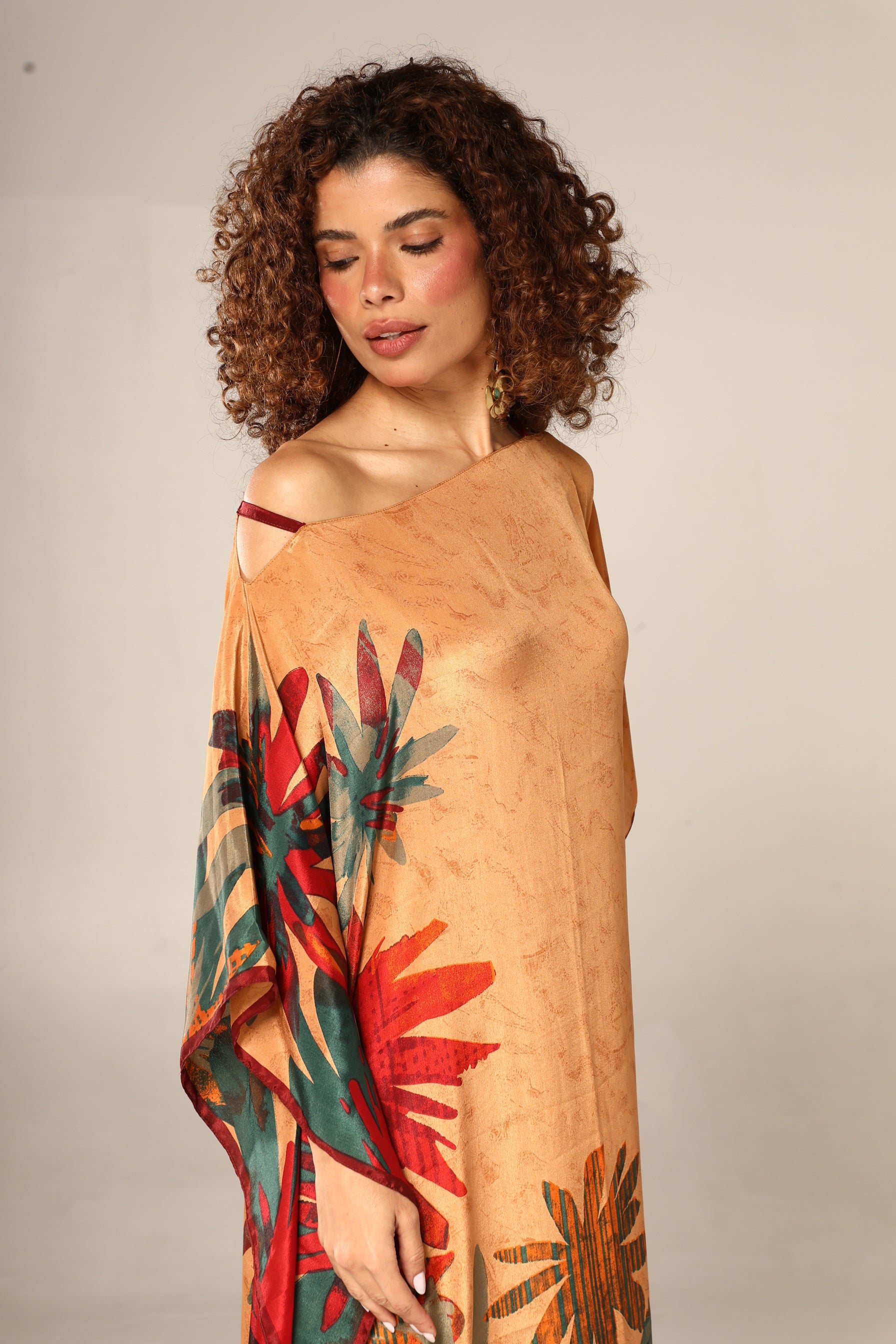 KAFTAN JAVA LARANJA FOLHAS