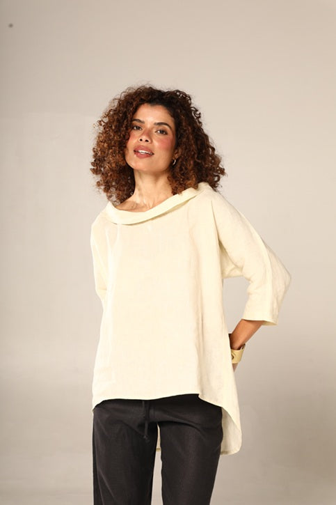 LINEN CAPRI BLOUSE