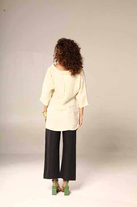 LINEN CAPRI BLOUSE