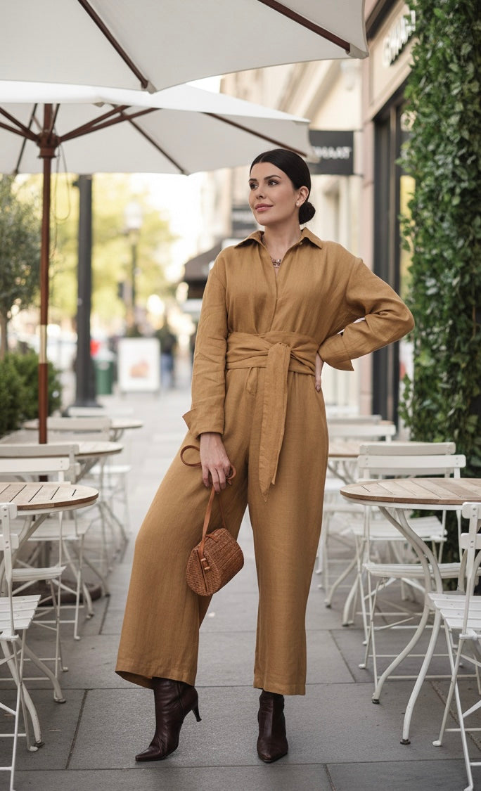NAGAR LINEN JUMPSUIT