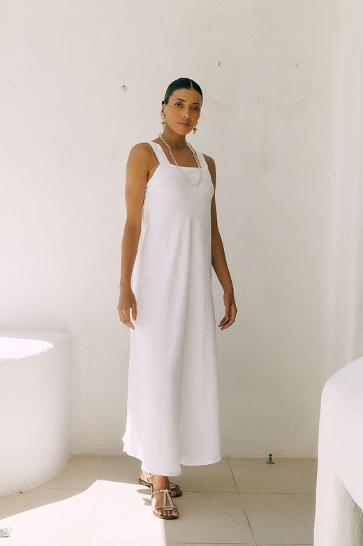 PLAIN LONG HONEY DRESS