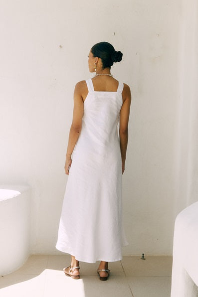 PLAIN LONG HONEY DRESS