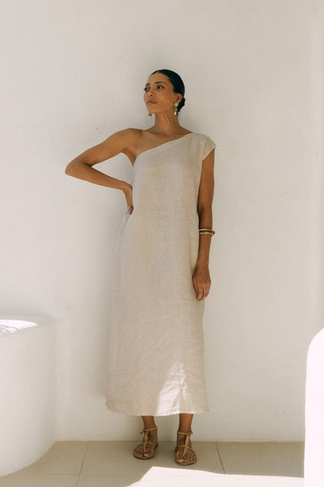 VESTIDO DE LINO ATENEA