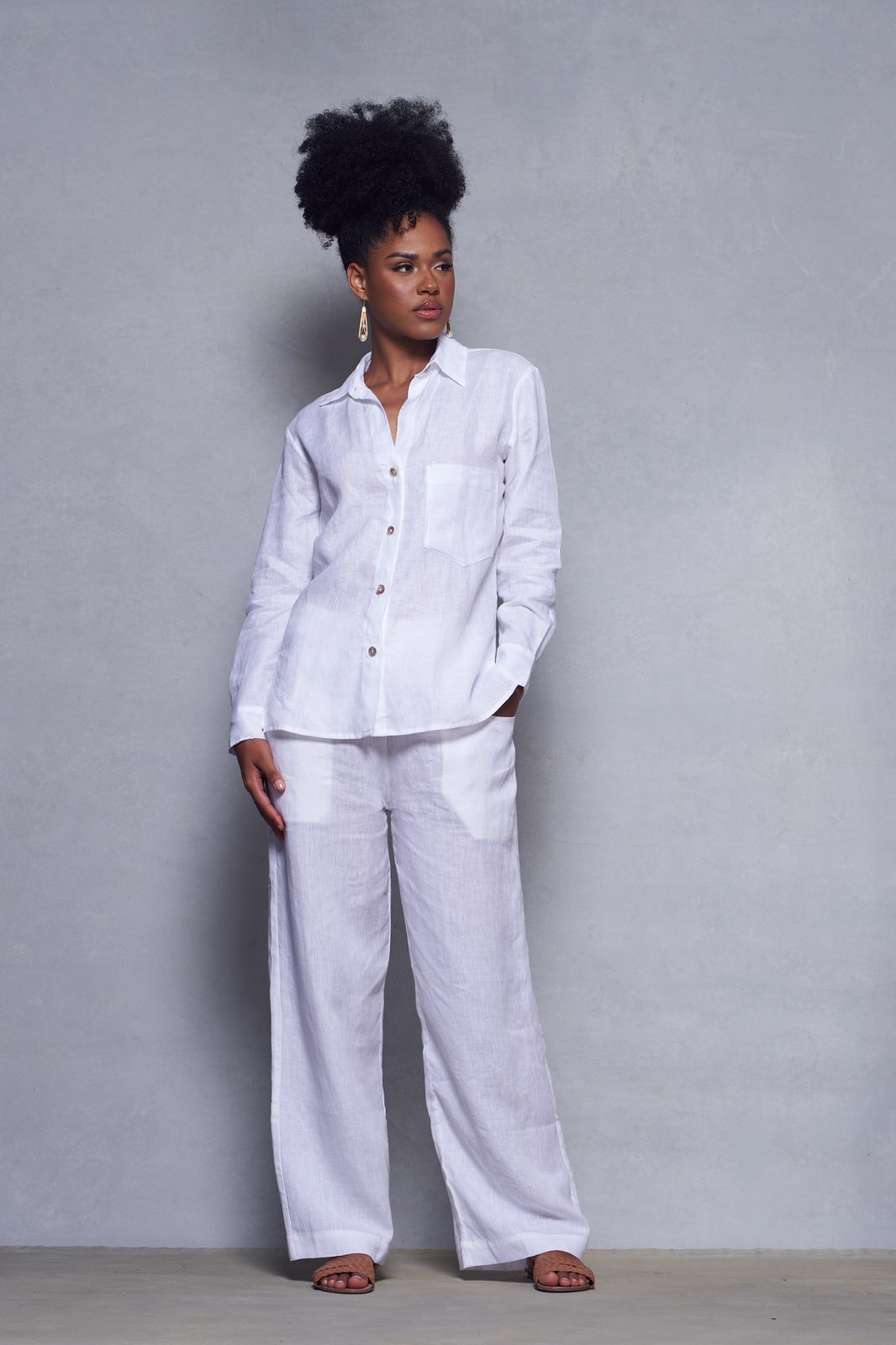 CAMISA DE LINO LISO BAHAMAS