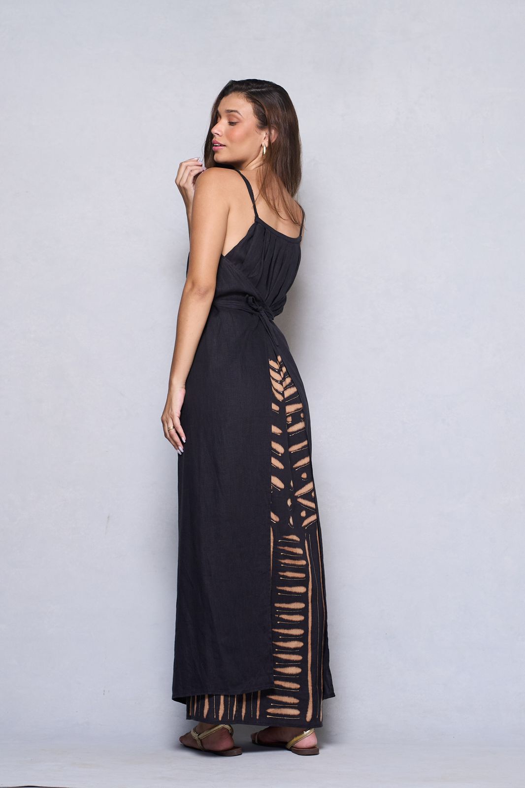 VESTIDO KAMARI LINHO PINTADO