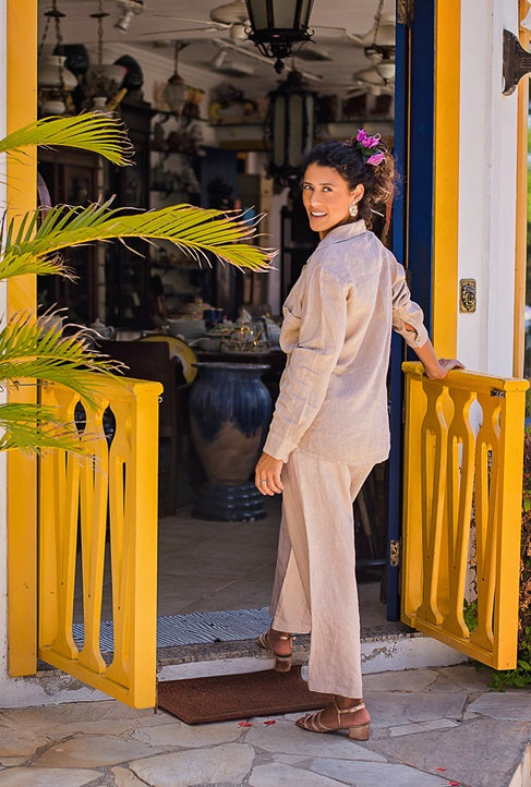 CAMISA DE LINO LISO BAHAMAS