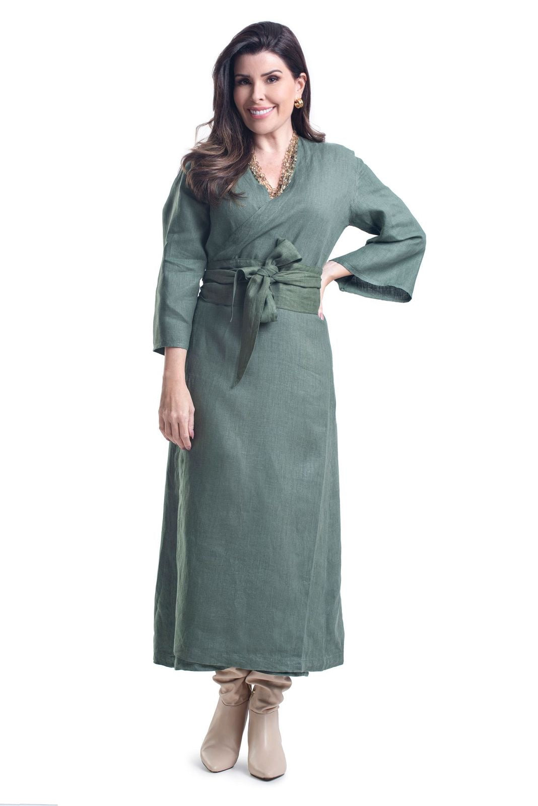 VESTIDO LADAKH LINHO